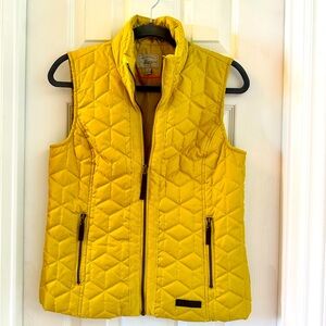 G.H. Bass-Mustard Micro Puff Vest. Size S